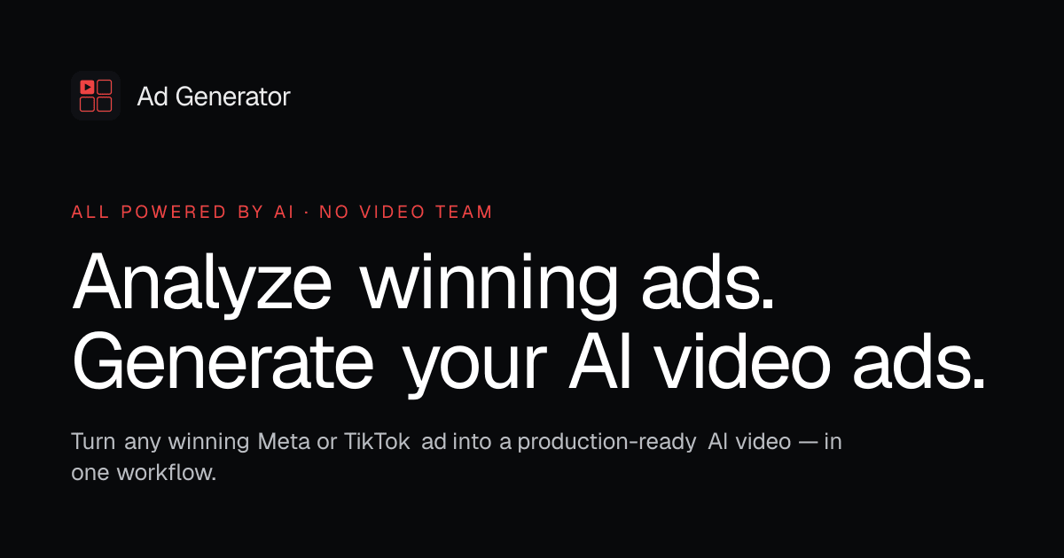 AI Ad Generator screenshot