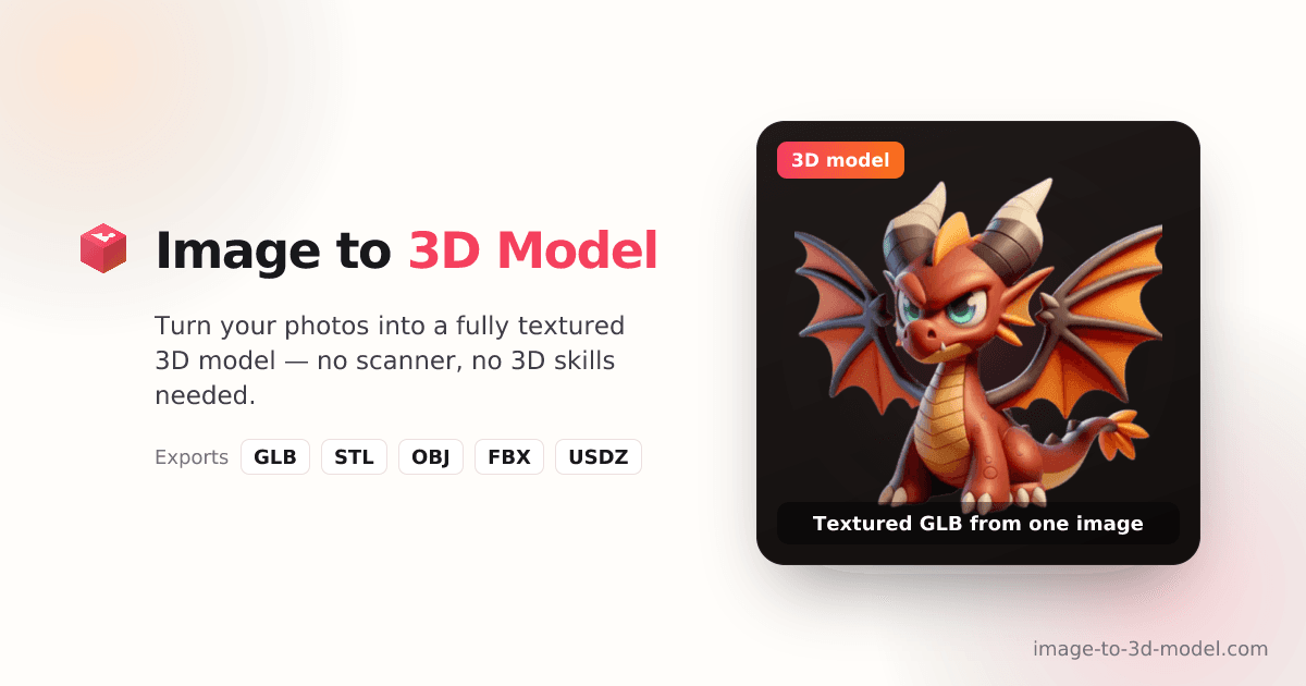 Image to 3D Model screenshot
