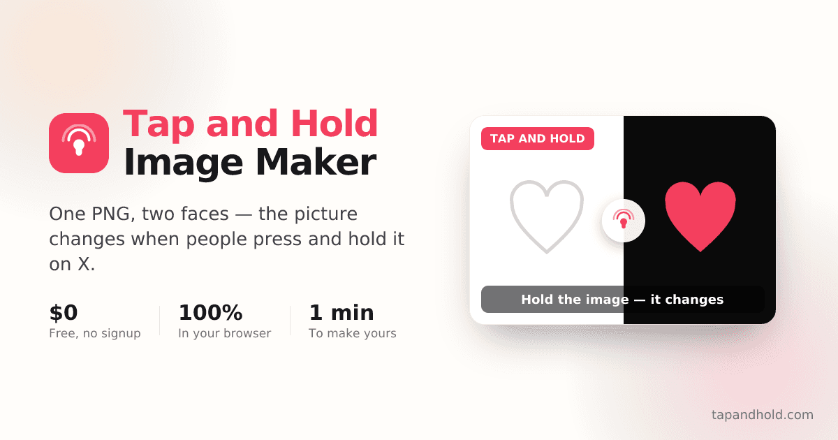 Tap and Hold Image Maker screenshot